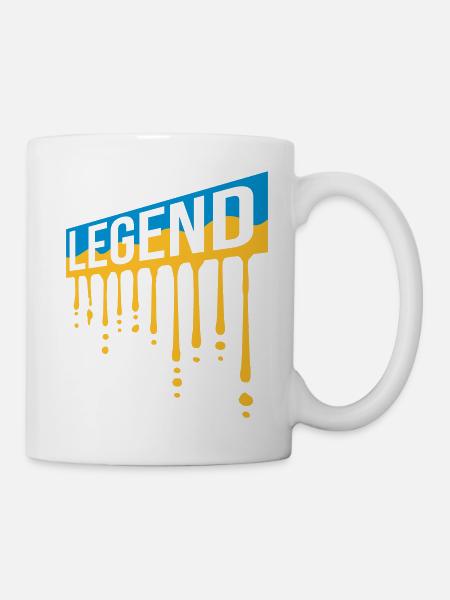 Father's Day Legend Shield Graffiti - Mug - white