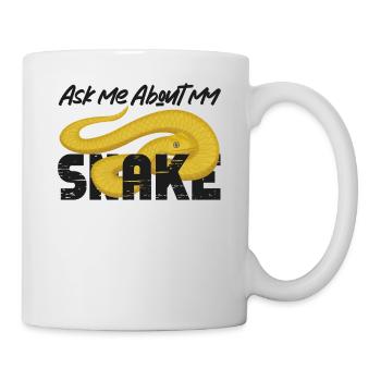 Serpent Serpent Me Poser des questions sur mon - Mug blanc - blanc - Droite