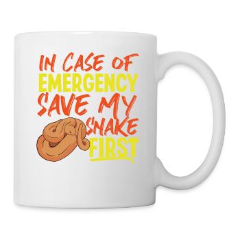 Snake Serpent In Case Of Emergency - Mug - white - Right