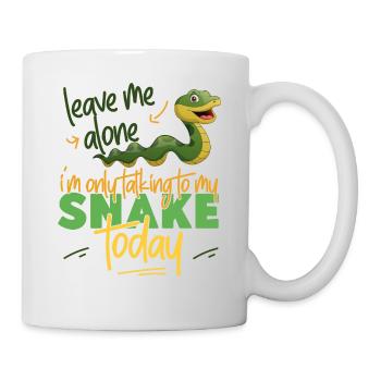 Snake Serpent Leave Me Alone I'm - Mug - white - Right