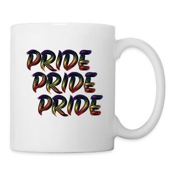 Pride Love Gay Queer Gay Sexualité bi - Mug blanc - blanc - Droite