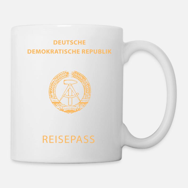 DDR Nostalgie Ostalgie Ossi Geschenk - Tasse - Weiß