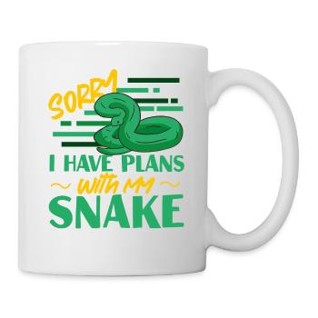 Snake Serpent Sorry I Have Plans - Tasse - Weiß - Rechts