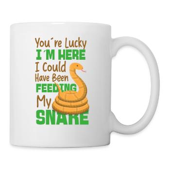 Snake Serpent You're Lucky I'm - Tasse - Weiß - Rechts