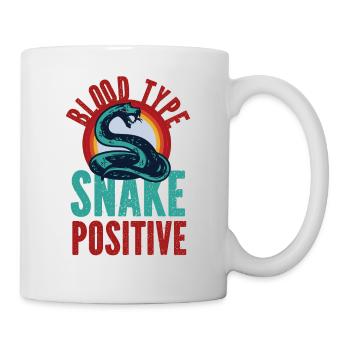 Snake Serpent Blood Type Snake - Tasse - Weiß - Rechts