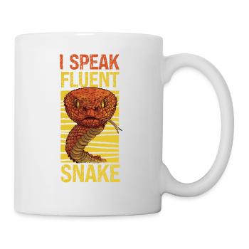Snake Serpent I Speak Fluent Snake - Mug - white - Right