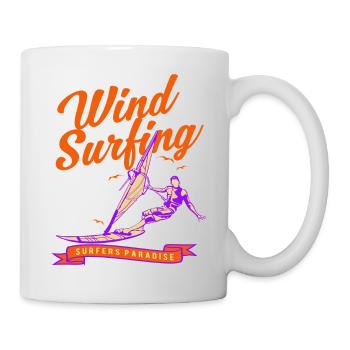 Windsurfing-Surfer-Sommer-Wassersport - Tasse - Weiß - Rechts