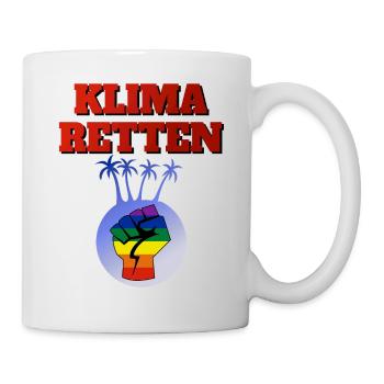 Klima Energie Umwelt Umweltschutz Benzin Diesel bi - Tasse - Weiß - Rechts