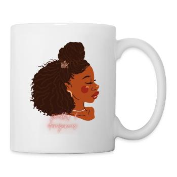 pretty and dangerous schwarze frau mit afro - Tasse - Weiß - Rechts