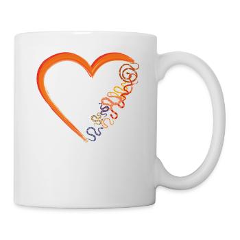 Snake Serpent Heart - Mug - white - Right