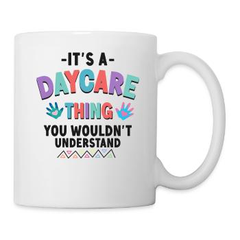 Fournisseur de services de garde d’enfants Enseignant - Mug blanc - blanc - Droite