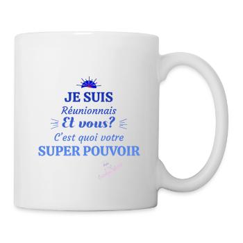 Super pouvoir 974 - Mug blanc - blanc - Droite