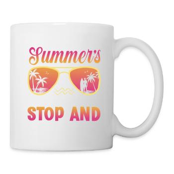 Schools Out Summer coole shirts ch / at - Tasse - Weiß - Rechts