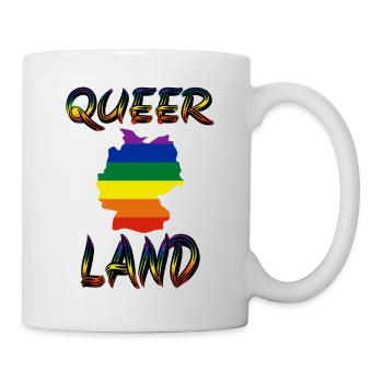 queer Pride Schwul queer Liebe Lesbisch bi mann - Tasse - Weiß - Rechts