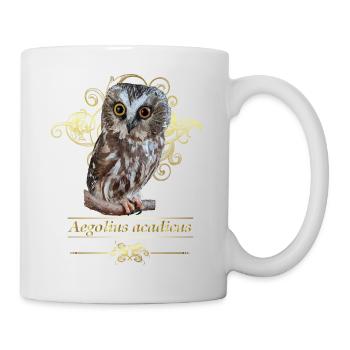 Hibou du Nord - Mug blanc - blanc - Droite