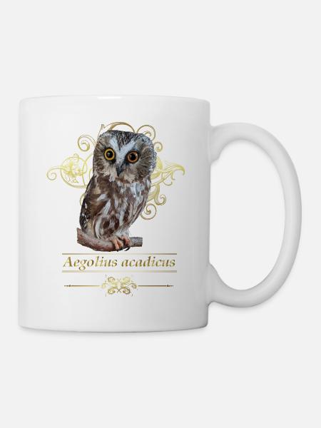 Hibou du Nord - Mug blanc - blanc