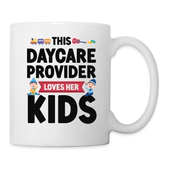 Fournisseur de services de garde d’enfants Enseignant - Mug blanc - blanc - Droite