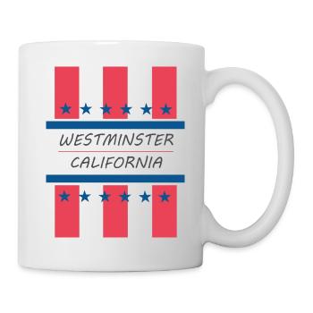 Westminster Kalifornien - Tasse - Weiß - Rechts