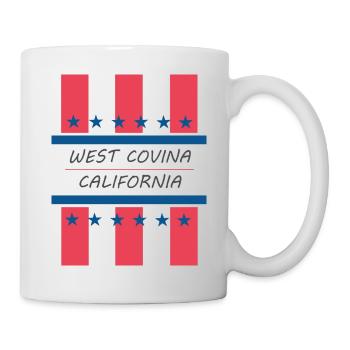 West-Covina - Tasse - Weiß - Rechts