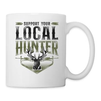 Buck Deer Hunting Hunter Vintage - Mug - white - Right