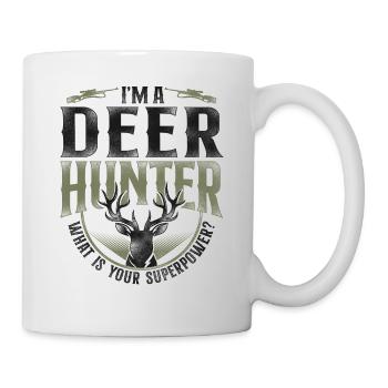 Buck Deer Hunting Hunter Vintage - Mug - white - Right