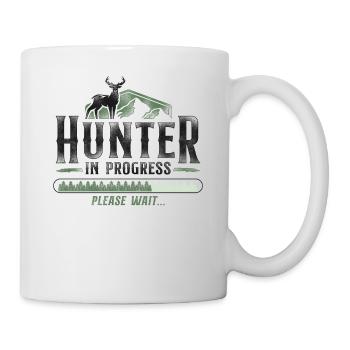 Buck Deer Hunting Hunter Vintage - Tasse - Weiß - Rechts