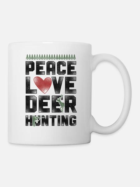 Buck Deer Hunting Hunter Vintage - Tasse - Weiß