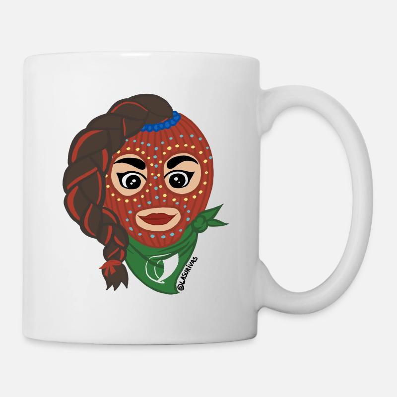 La Encapuchada et le bandana vert - Mug blanc - blanc