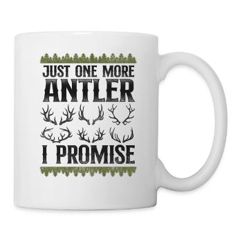 Buck Deer Hunting Hunter Vintage - Mug blanc - blanc - Droite