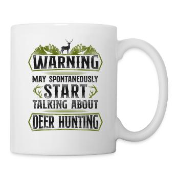 Buck Deer Hunting Hunter Vintage - Mug - white - Right