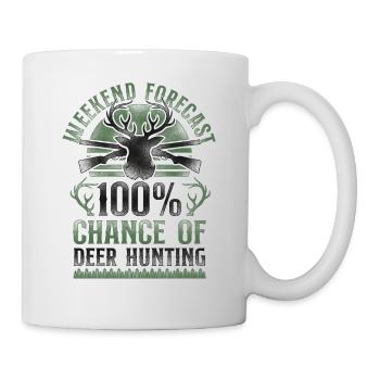 Buck Deer Hunting Hunter Vintage - Mug - white - Right