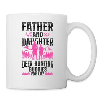 Buck Deer Hunting Hunter Father - Tasse - Weiß - Rechts