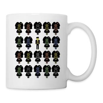 95% Alsaciennes et Alsacien Multicolores - Mug blanc - blanc - Droite