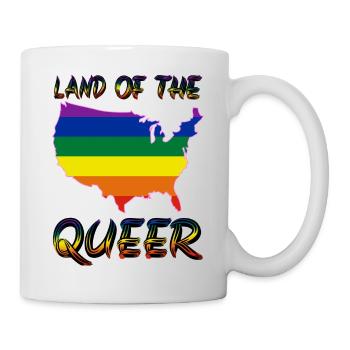 pride america queer gay lesbienne love bi trans - Mug blanc - blanc - Droite