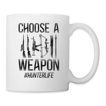 Buck Deer Hunting Hunter Vintage - Tasse - Weiß - Rechts
