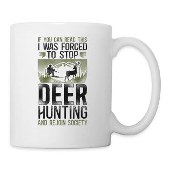 Buck Deer Hunting Hunter Vintage - Mug - white - Right