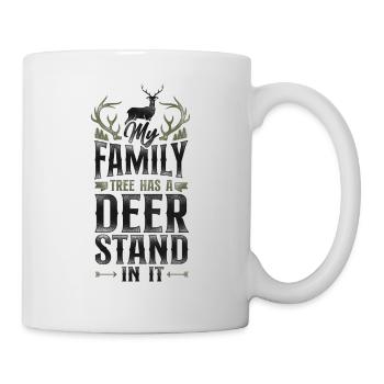 Buck Deer Hunting Hunter Vintage - Mug blanc - blanc - Droite