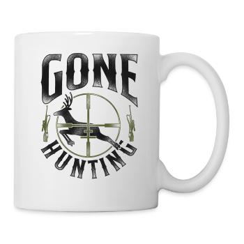 Buck Deer Hunting Hunter Vintage - Mug - white - Right