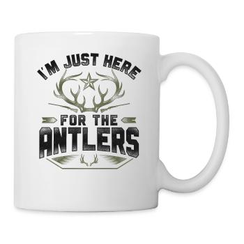 Buck Deer Hunting Hunter Vintage - Mug blanc - blanc - Droite