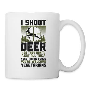 Buck Deer Hunting Hunter - Tasse - Weiß - Rechts
