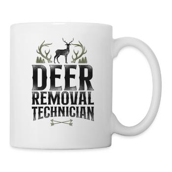 Buck Deer Hunting Hunter Vintage - Mug - white - Right