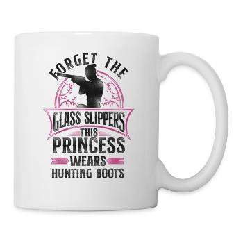 Buck Deer Hunting Hunter Girl - Tasse - Weiß - Rechts