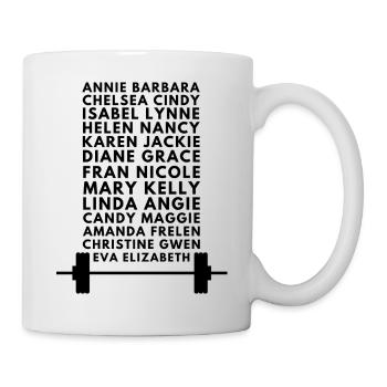 T-shirt Wod girls cadeau sportif - Mug blanc - blanc - Droite