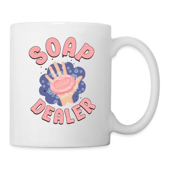 Fabrication de savon Artisanat Marchand de savon - Mug blanc - blanc - Droite