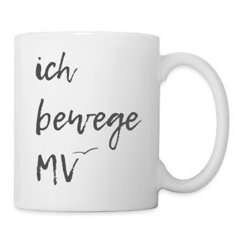 ich bewege mv - Tasse - Weiß - Rechts