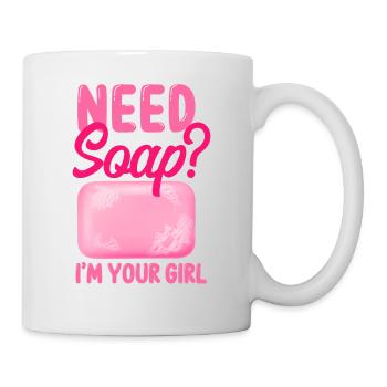 Fabrication de savon Artisanat Besoin de savon? - Mug blanc - blanc - Droite