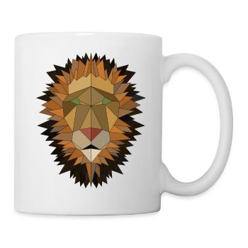 Lion geometric - Mug - white - Right