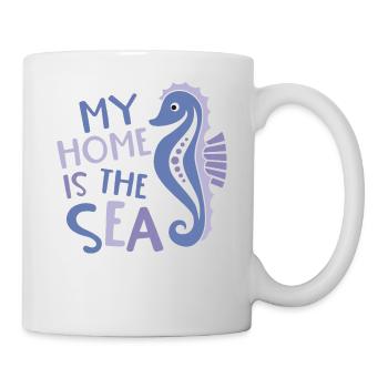 My Home Is The Sea Seahorse - Mug - white - Right