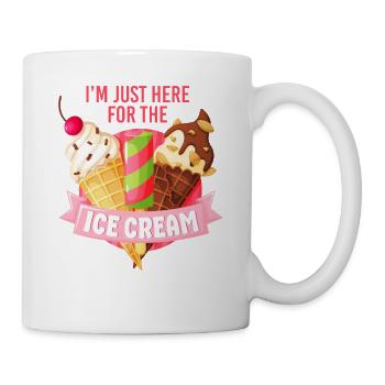 Ice Cream Cone Popsicle I'm Just - Tasse - Weiß - Rechts