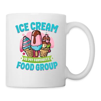 Ice Cream Cone Popsicle Ice Cream - Tasse - Weiß - Rechts